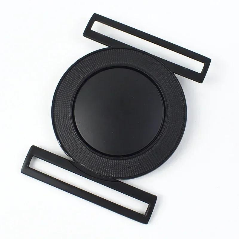 1/2/4/5Pcs Meetee 50mm Metal Belt Buckles Decor Button for Windbreaker Coat Down Jacket Sewing Clasp Buttons Clothes Accessory