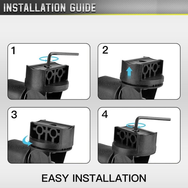 UTV Folding Side View Glass ImpactResistant Easily Install Universal Side View Glass for 1.6“-2“ Roll Bar Cage