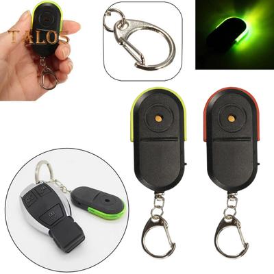 Anti-loss Device Key Finder with Whistle Activation LED Lights Easy To Use Battery Powered Key Chain Locator Device