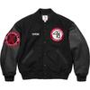 Supreme 40 Acres Malcolm X Varsity Jacket Black