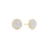 Ania Haie Gold Pavé Disc Stud 925 Silver Earrings E075-10G
