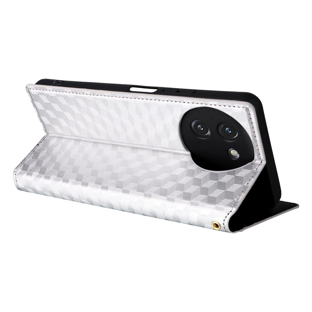 Pro Doogee Note 59/Note 59 Pro Pouzdro Peněženka Kosočtvercový Vytištěný Kožený Kryt na Telefon