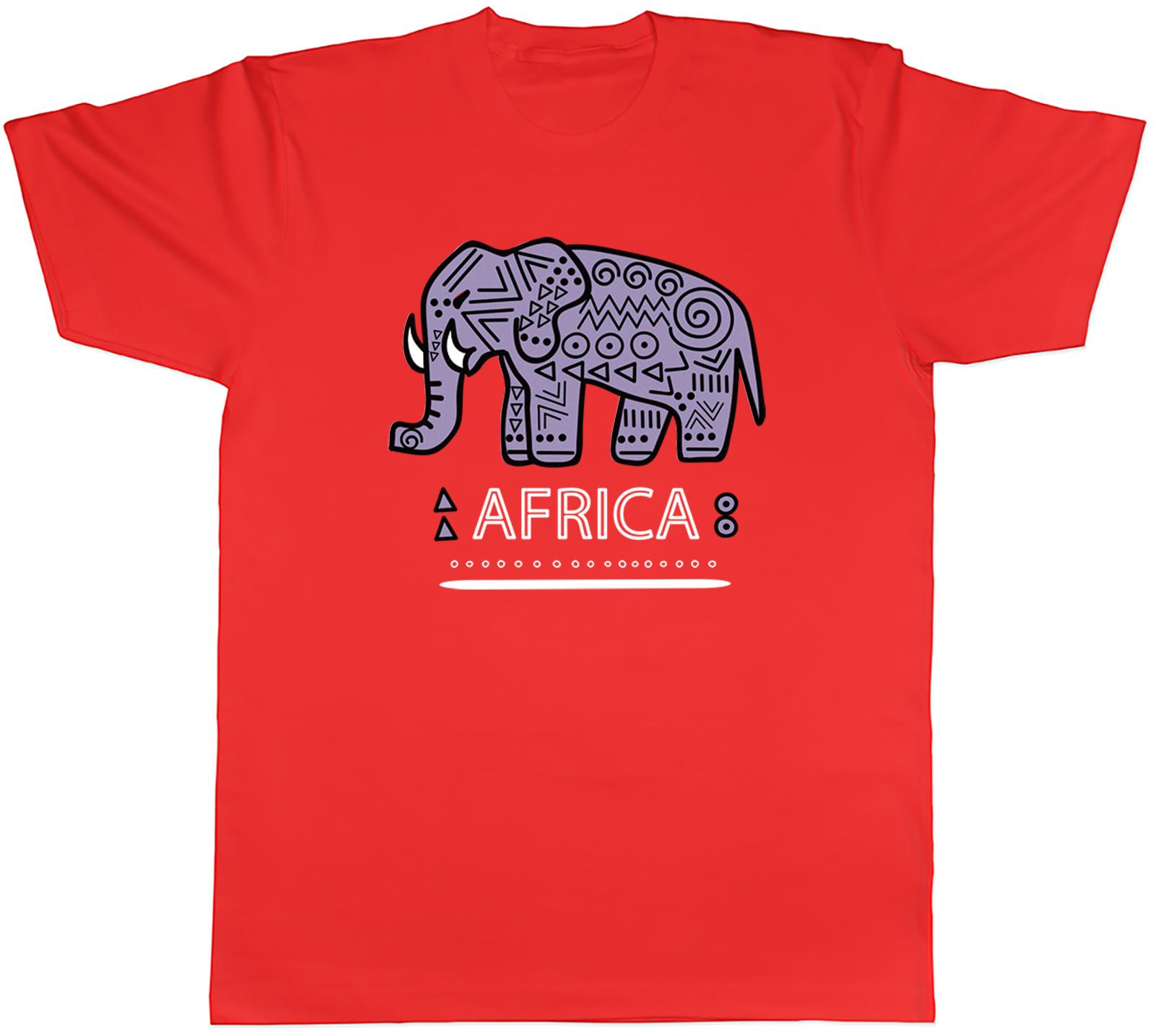 Africa Unisexs TShirt African Pattern Elephant Unisex Tee Gift S