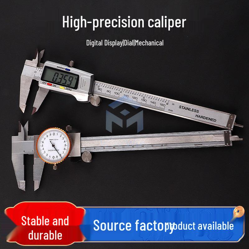 Calibro Digitale a VERNIEr ad Alta Precisione 0,01 mm con Quadrante e Misurazione Elettronica