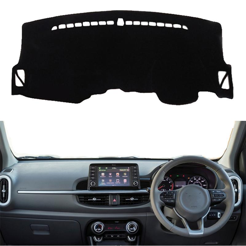 For Kia Picanto X-line Morning 2018     Car Dashboard Cover Mat Pad Dashmat Sunshield Protect Carpet Accessories