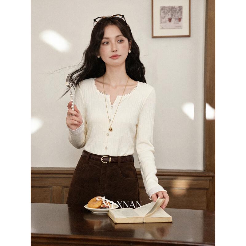 Women's Slim Fit Asymmetric Long Sleeve Top