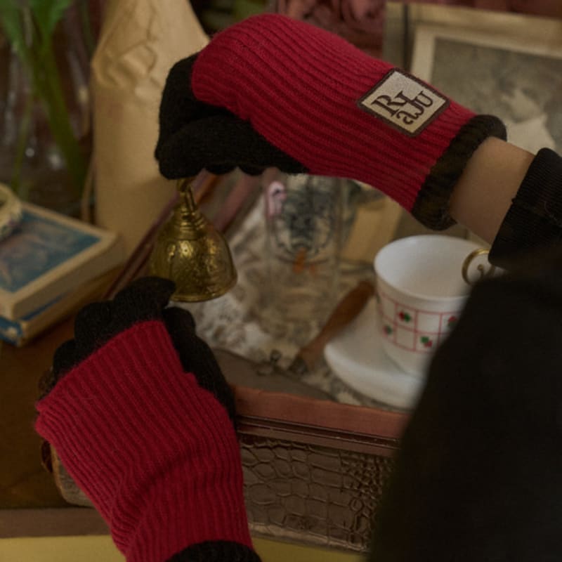 RaJu Two Tone Warmer Gloves_5 Color