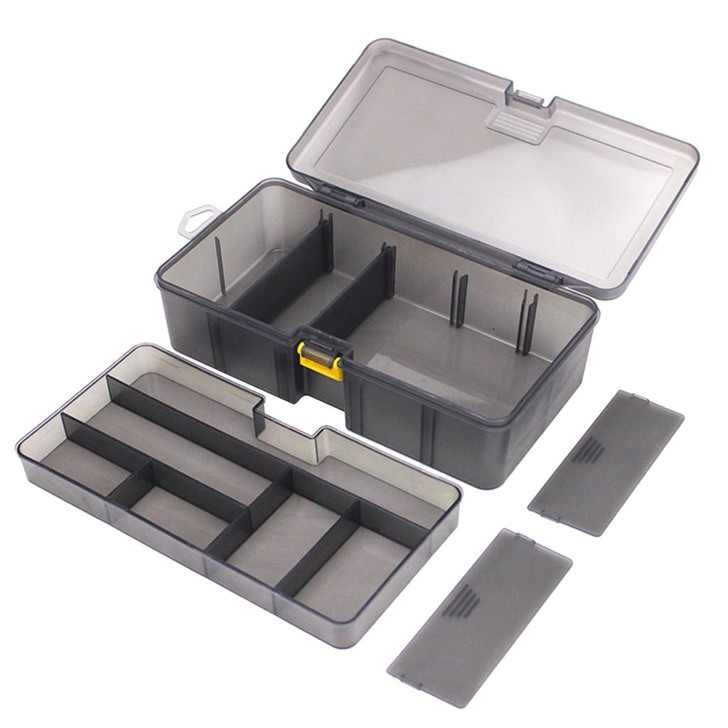 Grids Fishing Tackle Box Waterproof Seal Fishing Tackle Storage Box Baits Storage Case with Compartments Structure
