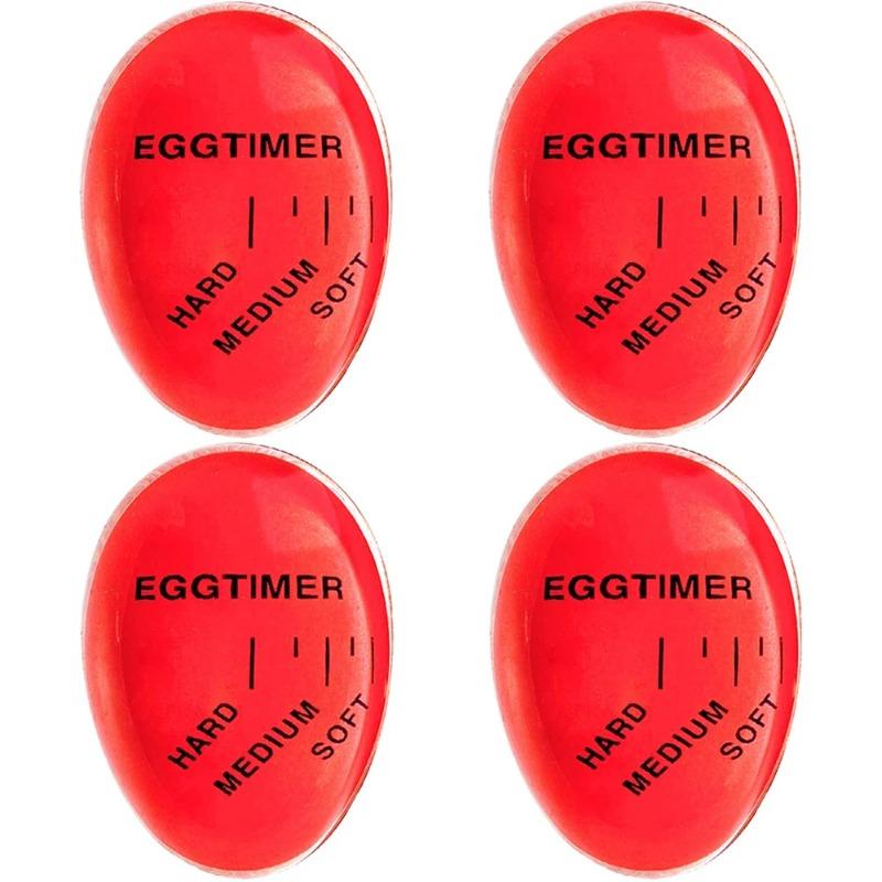 Eggklokke Kjøkken Elektronisk Gadget Farge Egg Koking Endring Deilig Løskokt Hardkokt Miljøvennlig Resin Rød Timer Verktøy