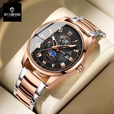 With Gift Box TOP Luxury Business Watch Men's Quartz Watch Waterproof Brand Men's Watch