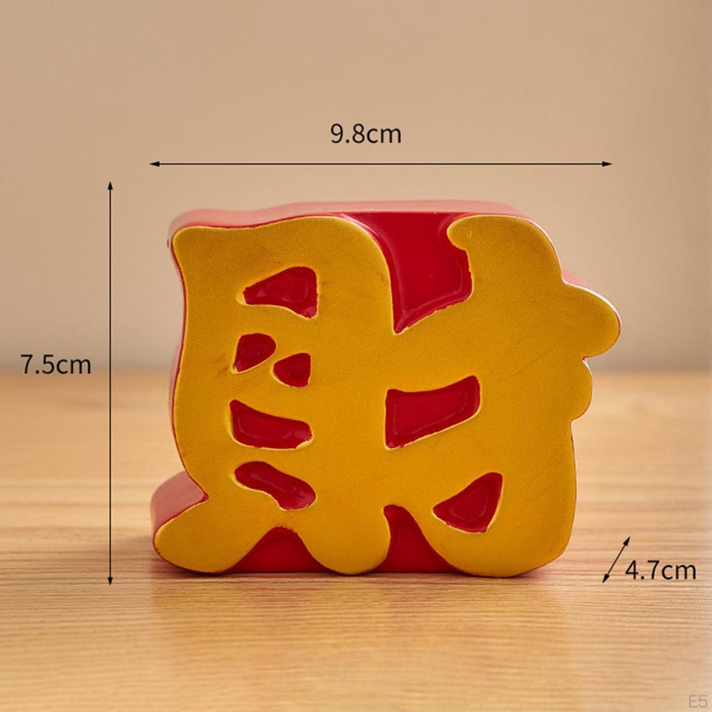 Chinese Happiness Crafts Character Home Bedroom Decor Engagement Sculpture DIY Exquisite