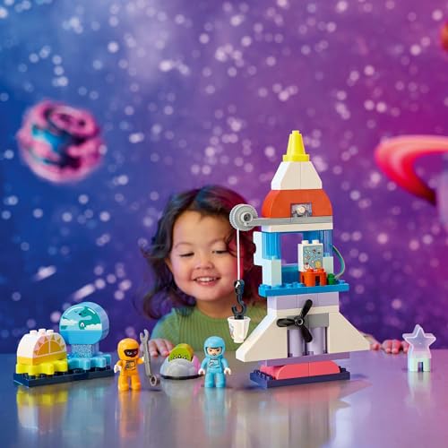 LEGO Duplo Duplo Town 3in1 Space Shuttle Toy Toy Present Birthday Block Educational Christmas Boys Girls Children 1 and a Half Years Old 2 Years Old