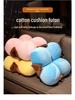 Winter Series Cotton Throw Pillow & Cushion Set – Round Futon, Back Support & Seat Cushion
