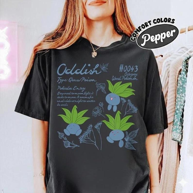 

Comfort Colors Pokemon Cute Oddish Shirt, Weed Pokemon Tee, Oddish Pokemon 3XL