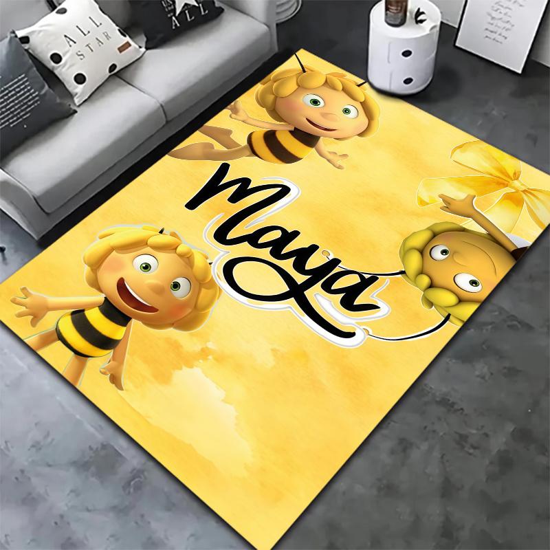 Maya Bee Carpet Rug for Living Room Bedroom Home Sofa Decoration,Kids play Nonslip Floor Mat