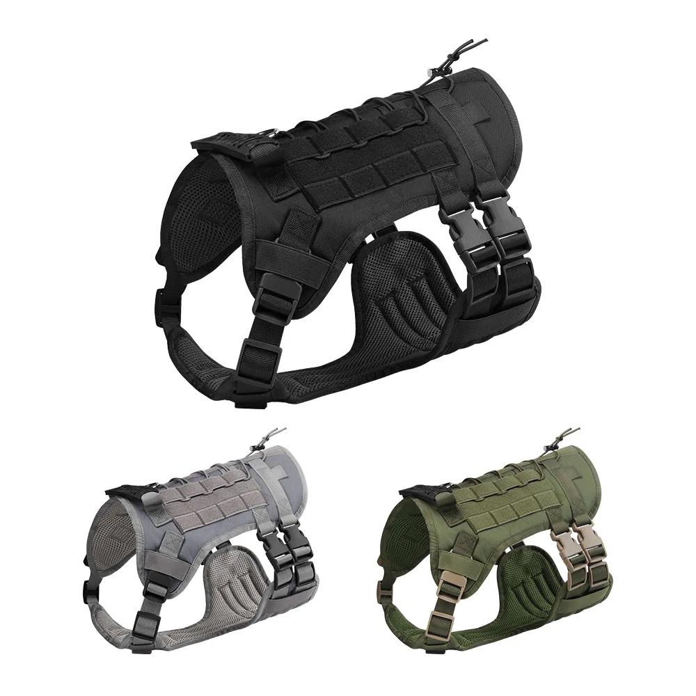 New Pet Tactical Vest Outdoor Splash-proof Dog Chest Strap Medium and Large Dog Tactical Chest Back