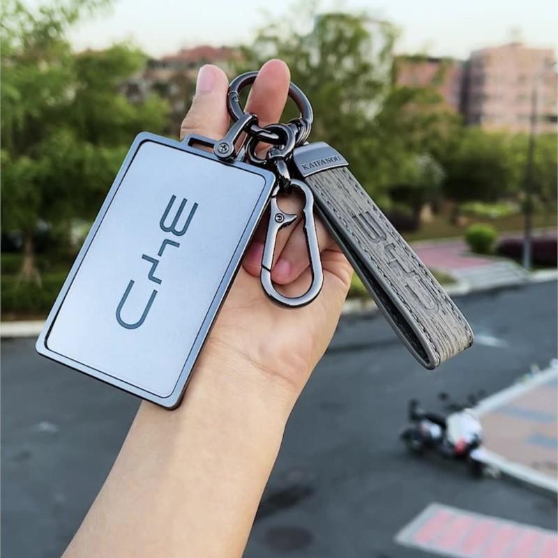 TPU Car NFC Card Samrt Key Cover Case Shell For BYD Atto3 Yuan Tang EV Han Qin Song Plus DMi Dolphin S7 S6 L3 M6 F3 F0 Keychain