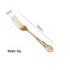 Royal Court Embossed Stainless Steel Cutlery Set – Retro Hollowed Knife, Fork, and Spoon