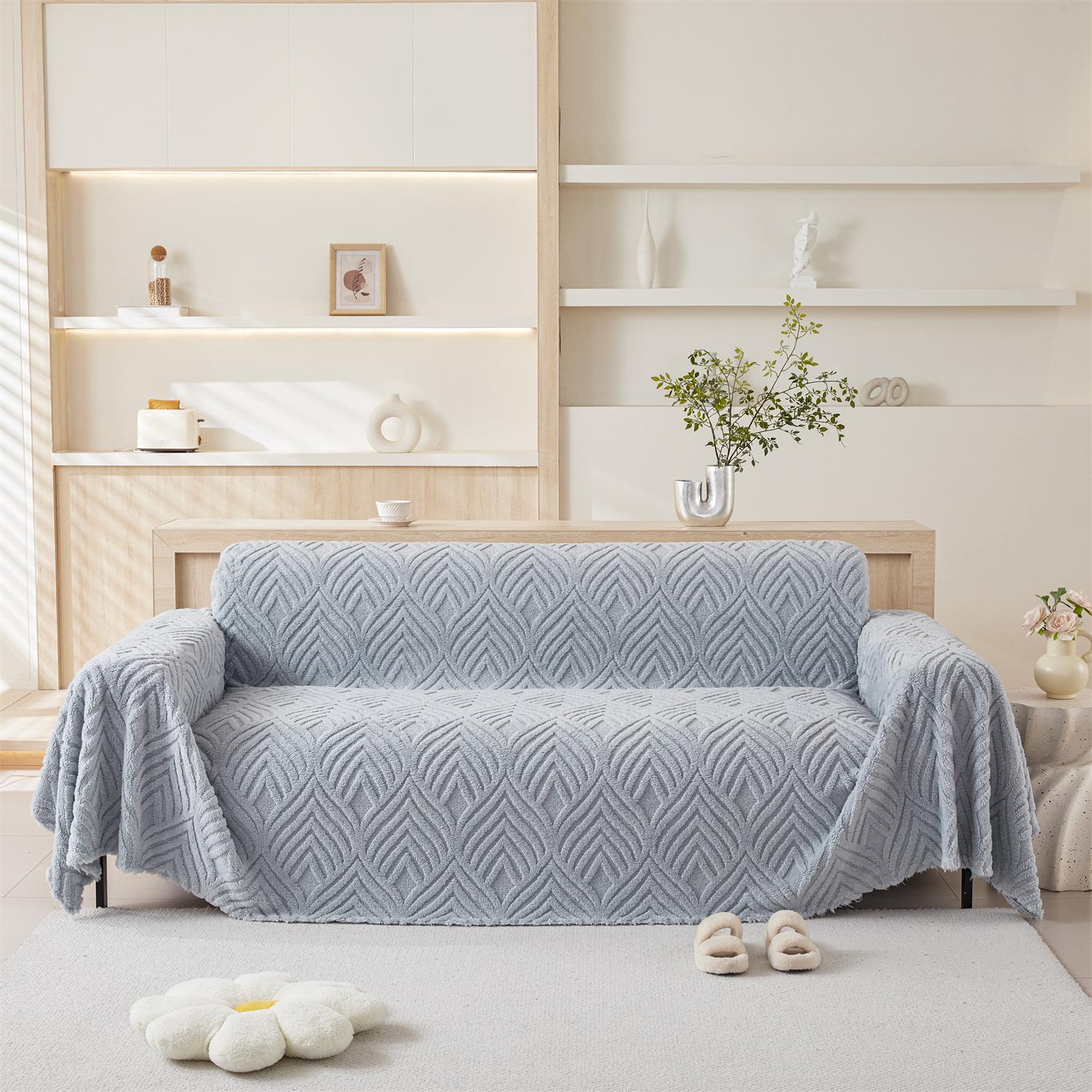 

Флисовый жаккардовый флисовый утолщенный диван-кровать Полотенце универсальное для гостиной диван постельное белье одеяло пушистое Pillow case-45x45cm