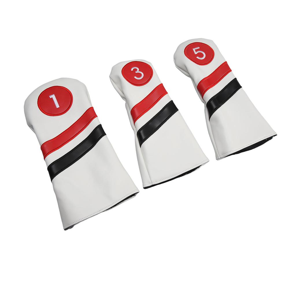Golf Club Covers Golf Head Covers Full Set of Club Covers for Golf Clubs Protection White