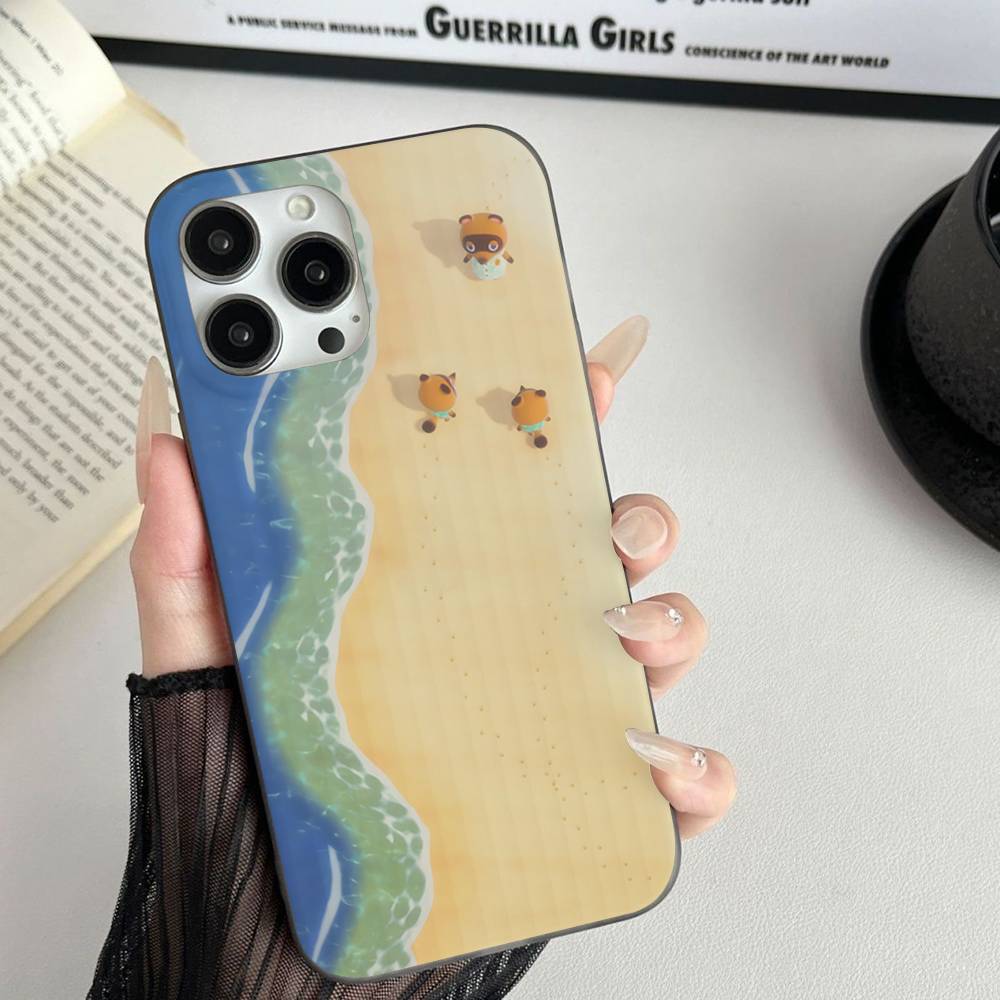 A-Animal C-Crossing Phone Case Corrugated Pattern Phone Case For iPhone 17 Air 16 15 14 13 Plus Pro Max Matte Shockprooof Cover