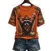 Women's Casual Halloween Printed Pullover T-Shirt Top