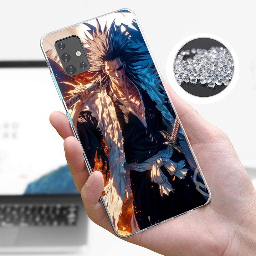 Zaraki Kenpachi Bleach Phone Case For Samsung Galaxy A12 A52S A42 A32 A22 A51 A50 Note 20 Ultra 10 S10 Plus A71 A70 A31 A30 A10S