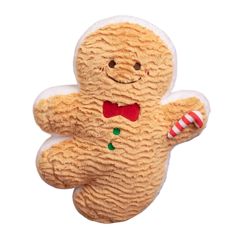Colorful Christmas Day Decoration Pillow Plush Toy Doll Gingerbread Christmas Doll Gift