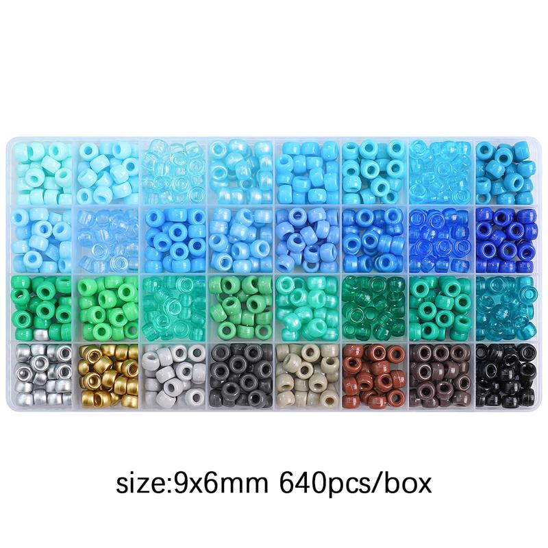 1box/bag 9x6mm Bucket Beads Set Box DIY Bracelet Necklace Earrings Jewelry Accessories