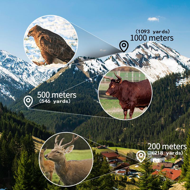 12x50 HD ZOOM Powerful Monocular Telescope Portable Binoculars Long Range Telescope Hunting Camping With Tripod Phone Clip