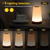 13 Color LED Changing Night Light RGB Remote Control Touch Dimmable Lamp Portable Table Bedside Lamp USB Rechargeable Night Lamp