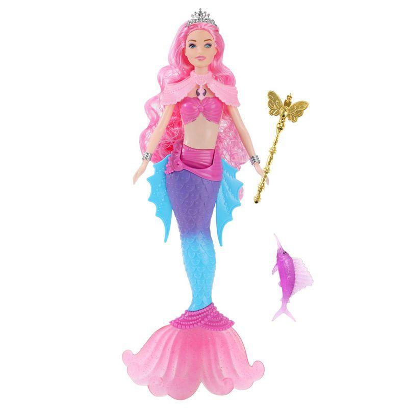 Mermaid Dolls Music Lighting Kids Toys Colorful Doll Body Pink Blue Red Purple Hair Miniature Accessories For Children DIY Game
