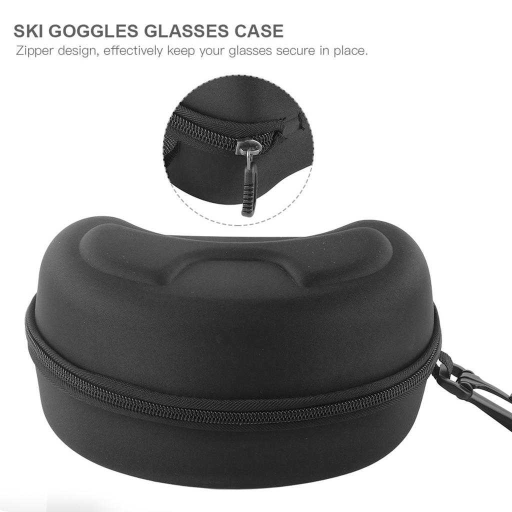 EVA Ski Goggle Case Goggle Storage Case Ski Goggle Storage Case Hard Zippered Storage Case