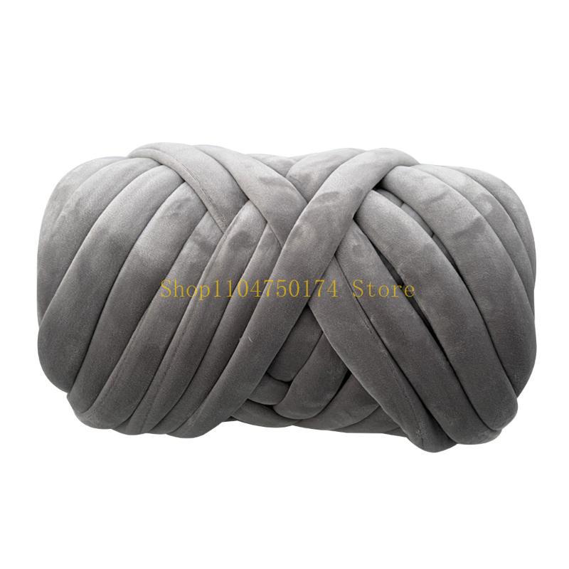 Chunky Tube Yarn for Knitting Soft and Plush Crystal Braid Cotton Thread top sale