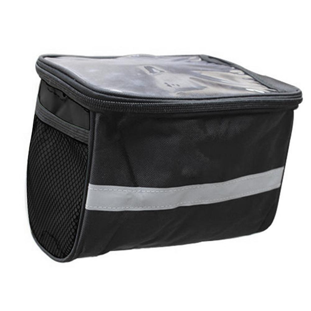 Bicycle Frame Pannier Bag Large Capacity Bike Front Frame Bag Reflective Bicycle Front Basket Bag Bike Accessories China Mainland