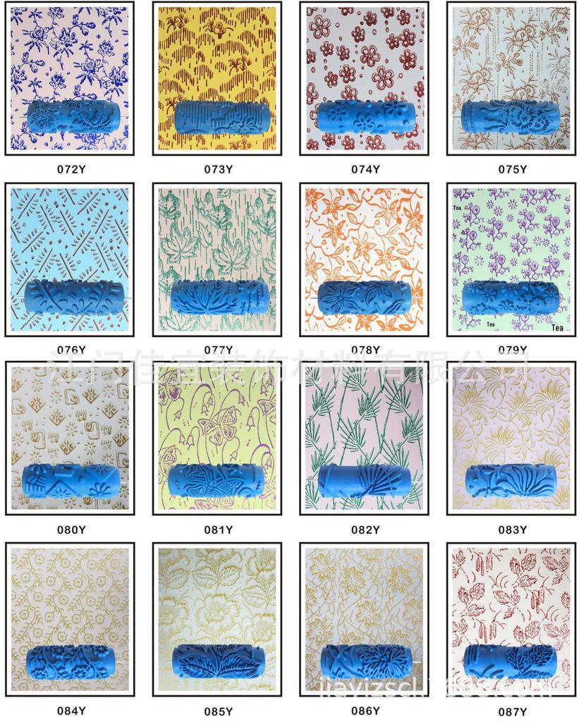 5-Inch Liquid Wallpaper Pattern Roller - DIY Stippling & Wall Painting Tool