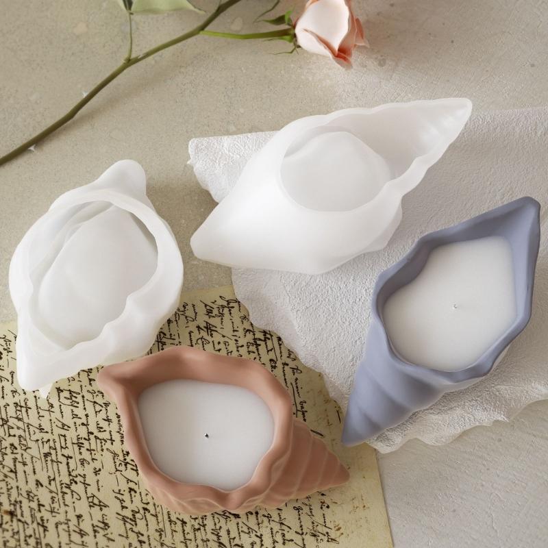 Epoxy Resin Shell Boxes Home Decors Mold Artistic Silicone Molds for Crystal Epoxy Conch Boxes and Wax Candle Base