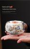 Silver-Plated Master Tea Set: High-End Creative National Tide Style Gift