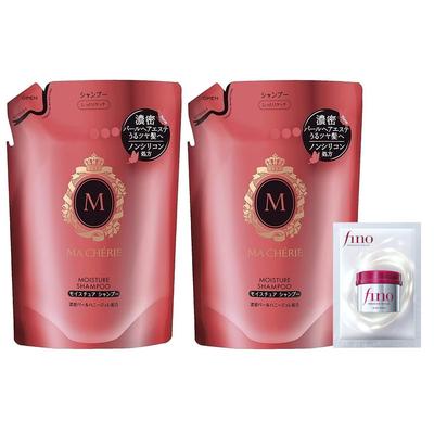 Bulk Purchase Ma Cherie Moisture Shampoo EX Refill X2 + Bonus Hydration Shine Smooth Moisturizing Damage Repair Non-Silicone
