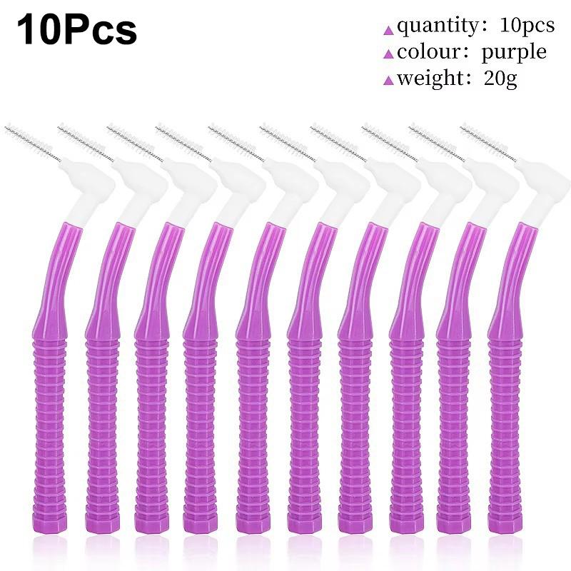 Replaceable Interdental Brush With Dust Cover Soft Mini Brush L-type Tooth Floss Cleaning Between Teeth Oral Care Toothpicks