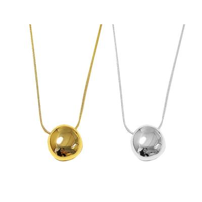 Exquisite Geometrische Halskette Wassertropfen Anhänger Halskette Mode Einfach Ovale Choker Schmuckstück für Trendige Personen