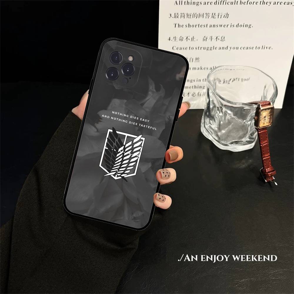 Anime A-Attack On Titan Phone Case For IPhone 16 15 8 7 6 6S Plus X SE XR XS 14 11 12 13 Mini Pro Max Mobile Case