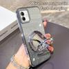 For Samsung A03 A04 A05 A05S Luxury Magnetic Plating Stand Shockproof Glitter Phone Case For Samsung Galaxy A04 A05 Bling Cover