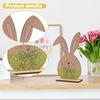 Easter Bunny 3D Figurine Painted Desktop Decoration