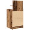 Nightstand with 2 Drawers Rustic Wood Look 38 x 34 x 80 cm