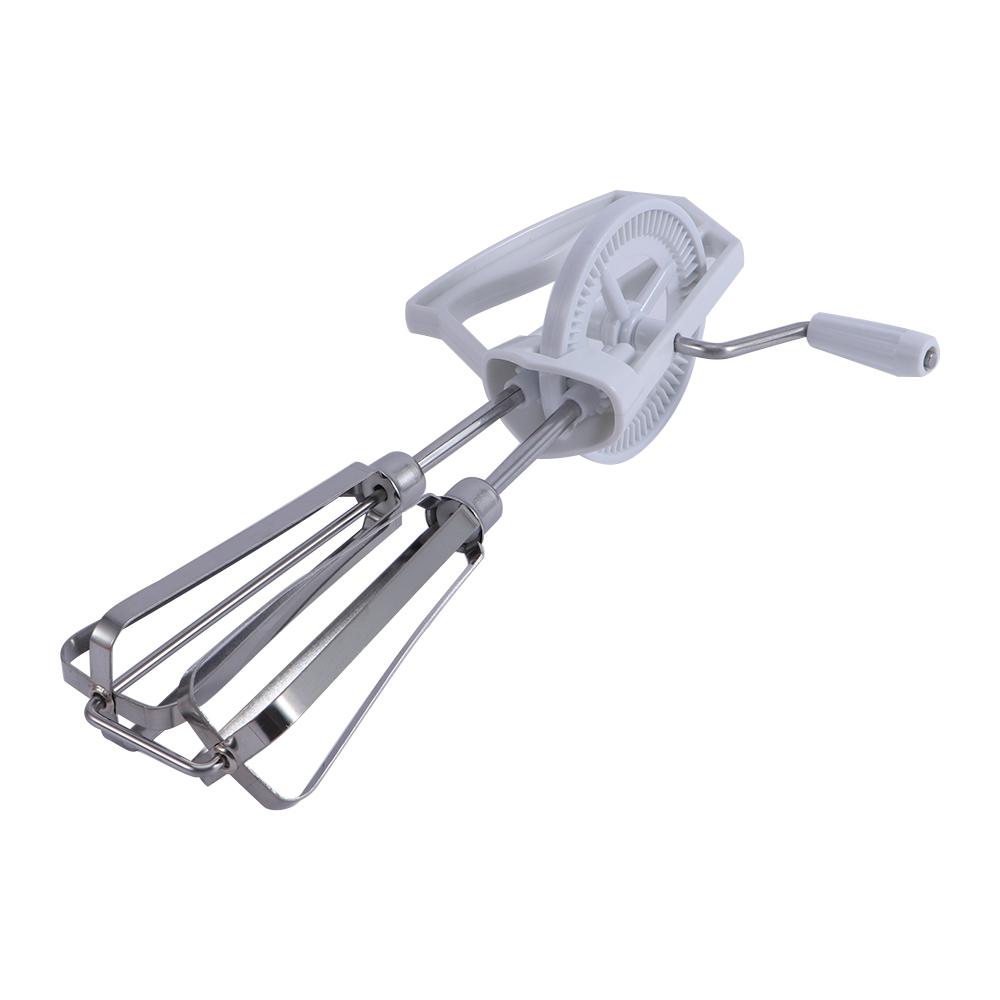 Stainless Steel Rotary Baking Manual Kitchen Blender Cooking Tool Egg Beater Whisk Mixer