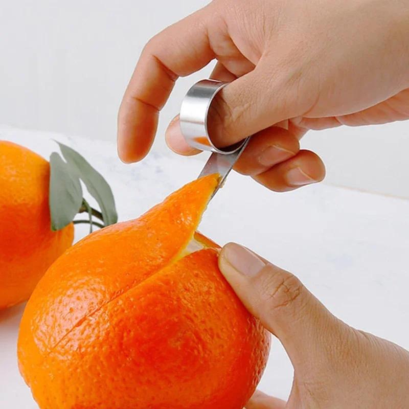 2ks škrabka na pomeranče Škrabka na citrusy Nerezová ocel Citron Pomerančový nůž na loupání ovoce Odstraňovač kůže Příslušenství Kuchyňské doplňky