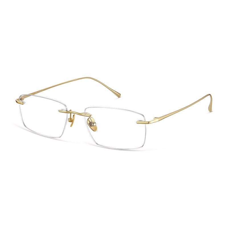 ZEISS Lightweight Titanium Rimless Blue Light Eyeglasses 1.67 LOHO Blue Light Filter