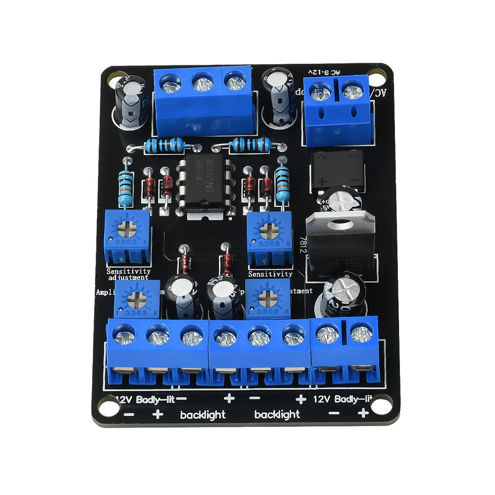 AC9-12V /DC12-18V 3W VU Meter Driver Circuit Board Stereo Module Tube Amplifier for TA7318P
