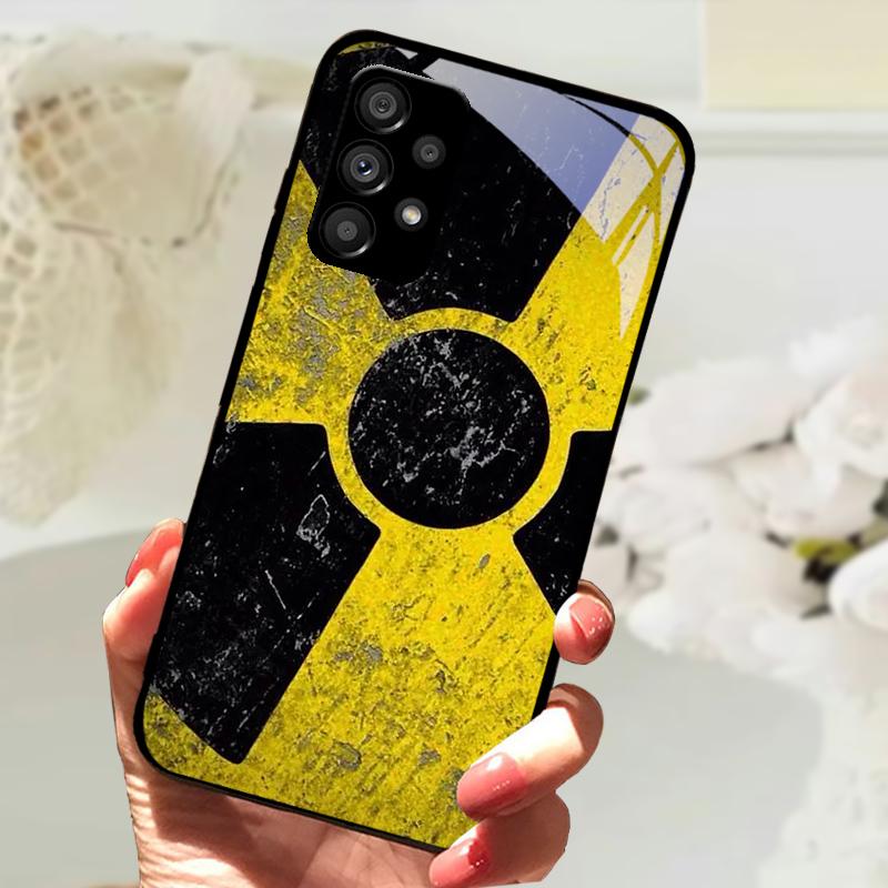 Glass Case For Samsung A13 A23 4G 5G Cartoon Tempered Glass Phone Cover For Galaxy A33 A53 A73 5G Hard PC Glass Protector Cases